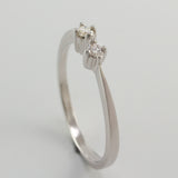 14K White Gold Stackable Diamond Rings