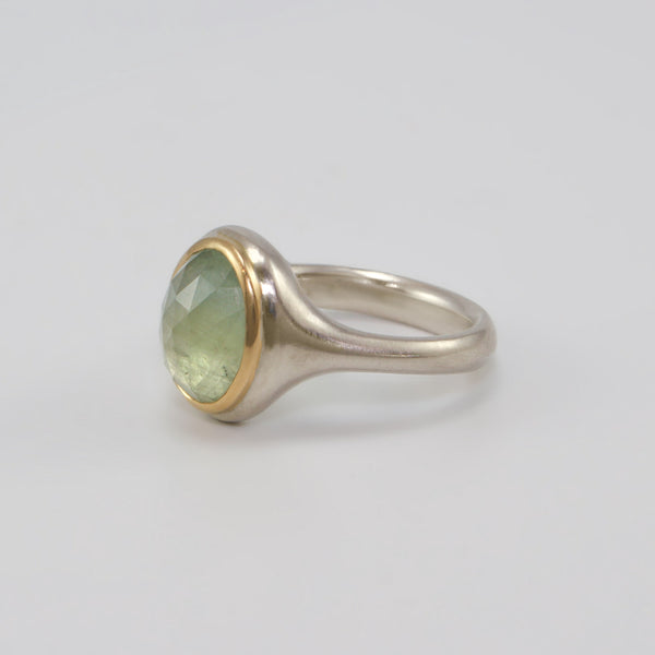 Light Green Sapphire Ring