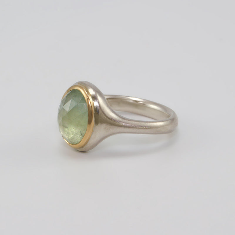 Light Green Sapphire Ring