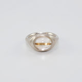 Golden Line Rutilated Quartz Ring