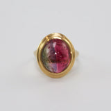 Watermelon Tourmaline Ring