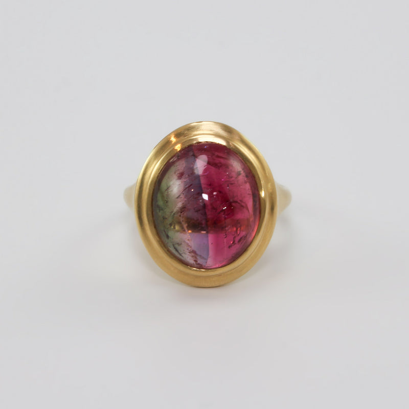 Watermelon Tourmaline Ring