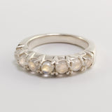 Moonstone Row Ring