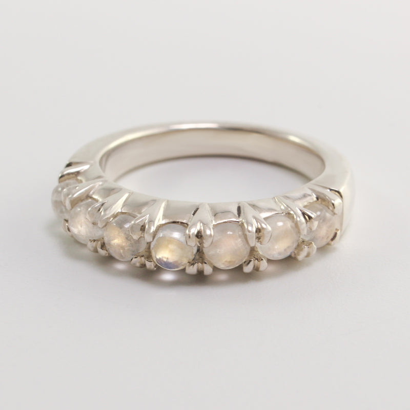 Moonstone Row Ring