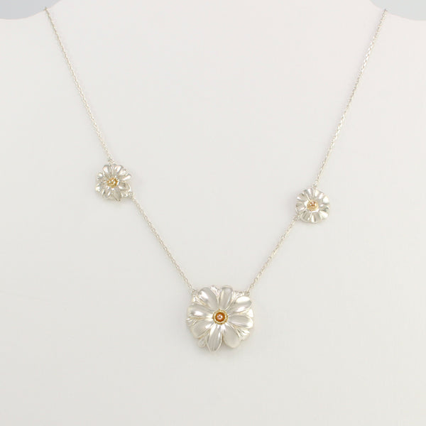 Triple Flower Necklace