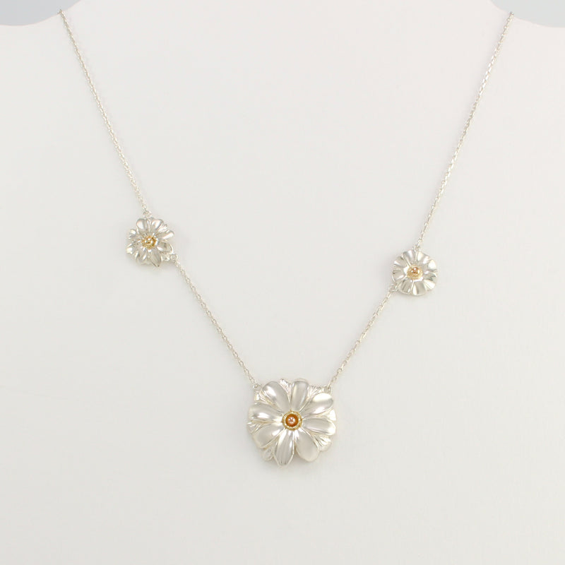 Triple Flower Necklace