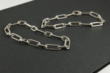 Sterling Silver Solid Chain Link Bracelet