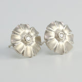 Diamond Flower Earrings