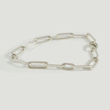 Sterling Silver Solid Chain Link Bracelet