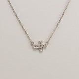 Sterling Silver Cross CZ Pendant