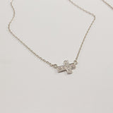 Sterling Silver Cross CZ Pendant