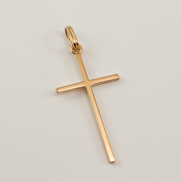 14K Yellow Gold Cross