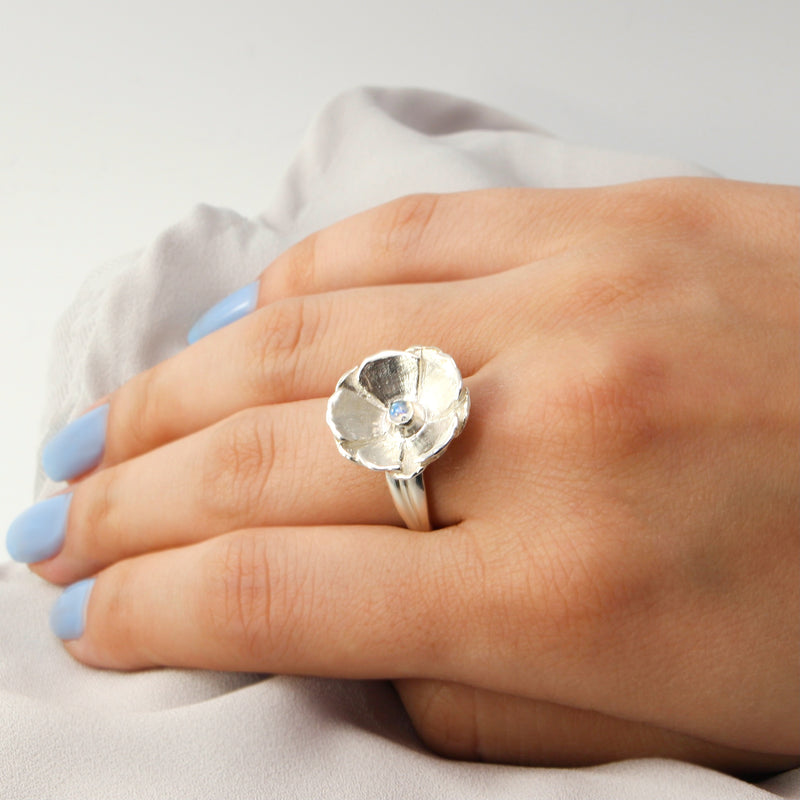 Poppy Moonstone Ring