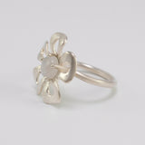 Flower Moonstone Ring