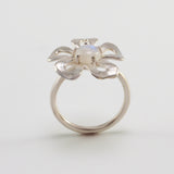 Flower Moonstone Ring