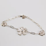 Link Chain Flower Bracelet