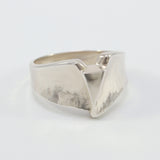 Hammered Triangle Fold Ring